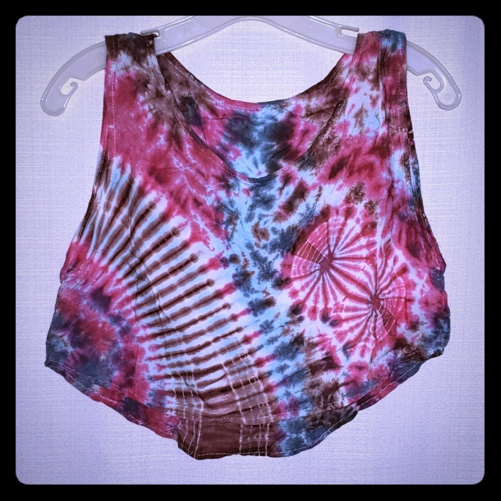 Tie Dye Crop Tops Women Size S